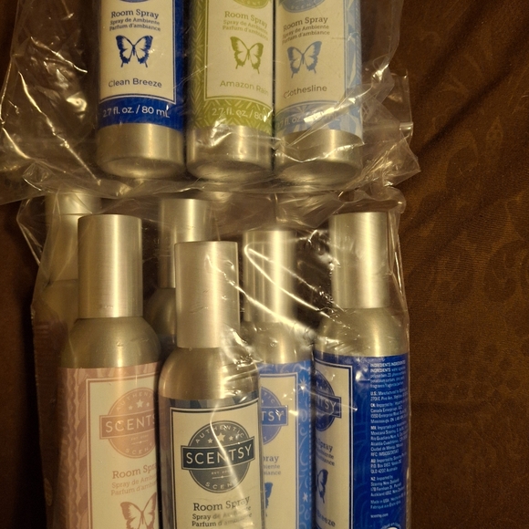 Scentsy Room Spray Set - Blue Green Pink